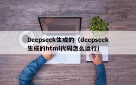 Deepseek生成的（deepseek生成的html代码怎么运行）