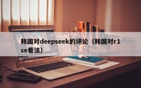 韩国对deepseek的评论(韩国对r1se看法)