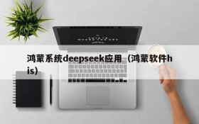 鸿蒙系统deepseek应用（鸿蒙软件his）