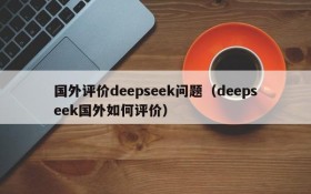 国外评价deepseek问题（deepseek国外如何评价）