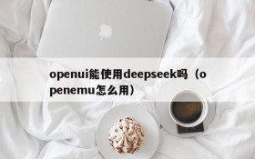 openui能使用deepseek吗(openemu怎么用)