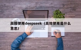 高效使用deepseek（高效使用是什么意思）