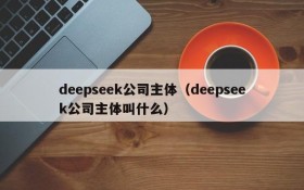 deepseek公司主体（deepseek公司主体叫什么）