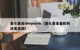 量化基金deepseek(量化基金是机构还是游资)