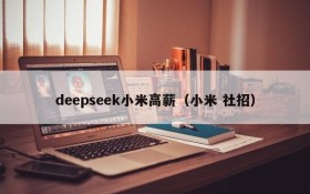 deepseek小米高薪（小米 社招）