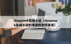 deepseek生成小说(deepseek生成小说的来源和创作背景)