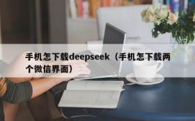 手机怎下载deepseek（手机怎下载两个微信界面）