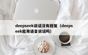 deepseek说话没有回复（deepseek能用语音说话吗）