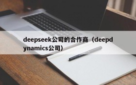 deepseek公司的合作商(deepdynamics公司)