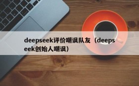 deepseek评价嘲讽队友（deepseek创始人嘲讽）
