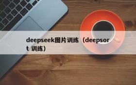 deepseek图片训练（deepsort 训练）