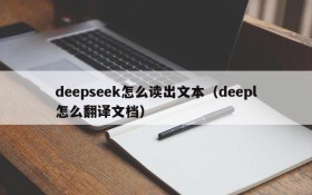 deepseek怎么读出文本(deepl怎么翻译文档)