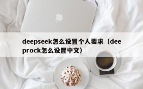 deepseek怎么设置个人要求(deeprock怎么设置中文)