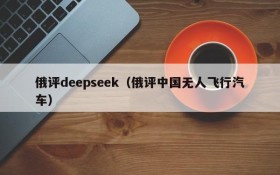 俄评deepseek（俄评中国无人飞行汽车）