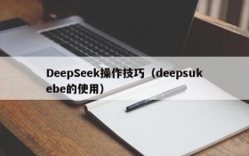 DeepSeek操作技巧（deepsukebe的使用）