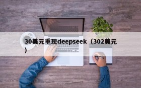 30美元重现deepseek(302美元)