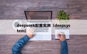 deepseek配置实测（deepsystem）