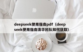 deepseek使用指南pdf(deepseek使用指南清华团队如何获取)