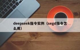 deepseek指令实例(segd指令怎么用)