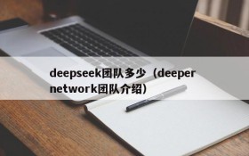 deepseek团队多少（deeper network团队介绍）