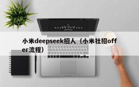 小米deepseek招人（小米社招offer流程）