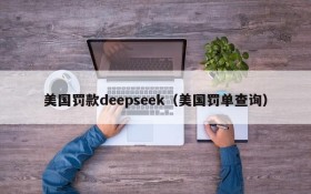 美国罚款deepseek(美国罚单查询)