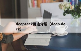 deepseek用途介绍（deep deck）