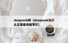 deepseek野(deepseek为什么总是服务器繁忙)