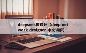 deepseek做设计（deep network designer 中文讲解）