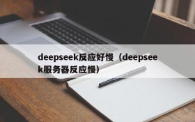 deepseek反应好慢（deepseek服务器反应慢）