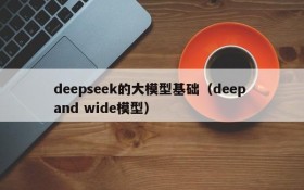 deepseek的大模型基础(deep and wide模型)