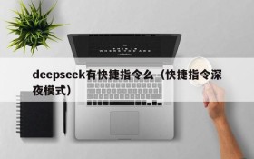 deepseek有快捷指令么(快捷指令深夜模式)