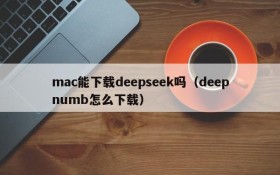 mac能下载deepseek吗(deepnumb怎么下载)
