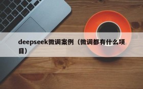 deepseek微调案例（微调都有什么项目）