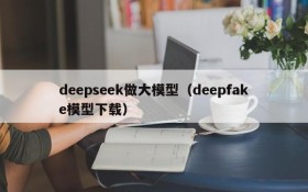 deepseek做大模型（deepfake模型下载）