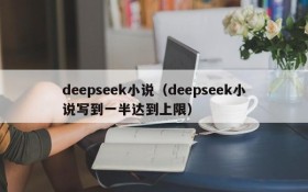 deepseek小说（deepseek小说写到一半达到上限）